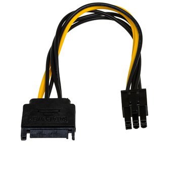 Adapter SATA -PCI-E 6-pin AKYGA AK-CA-30, 0.15 m - Akyga