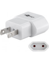 Adapter sieciowy US/Japonia, biały Goobay