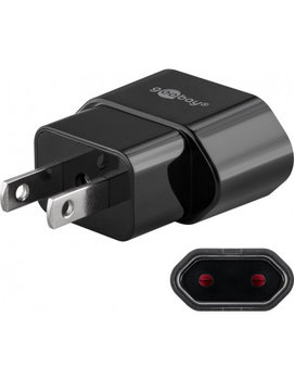 Adapter sieciowy US/Japonia, czarny - GOOBAY