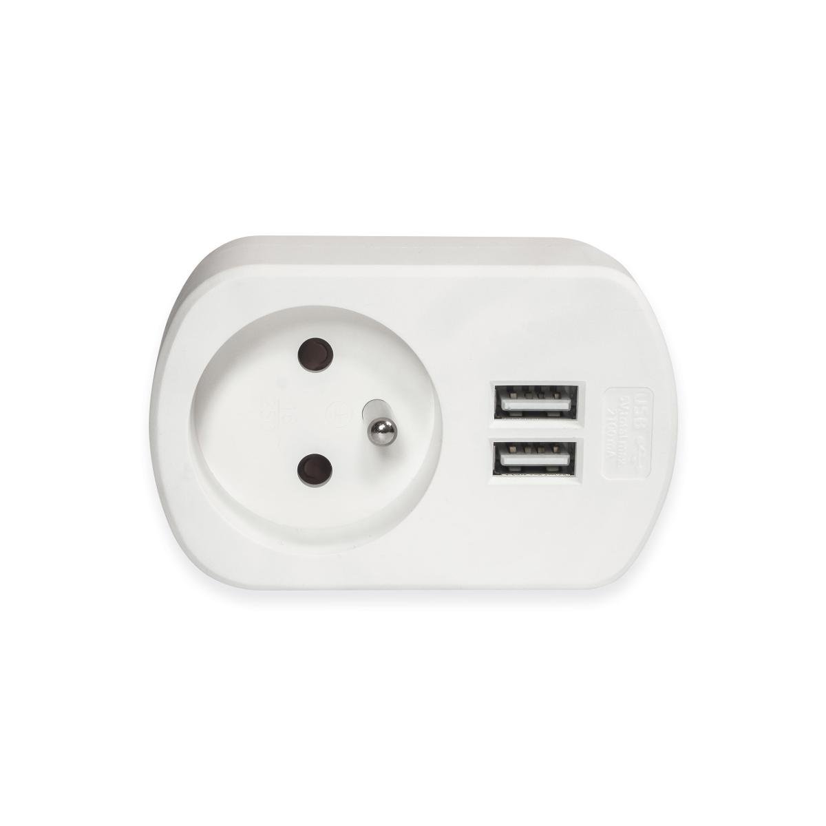 Adapter sieciowy z ładowarką USB LEDLUMEN, 16A, 5V DC