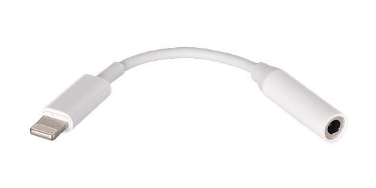 Фото - Кабель Adapter słuchawek Iphone 7 - Lightning na jack 3,5mm - biały