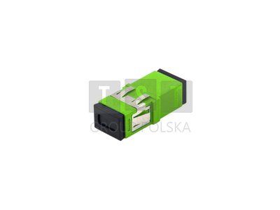 Adapter światłowodowy bezkołnierzowy jednomodowy SM SC/APC simplex ALANTEC