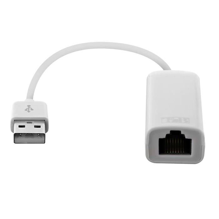 Adapter USB 2.0 na RJ45 - T'nB - ADAUSBRJ45 - Biały - 10/100 BASE-T ...