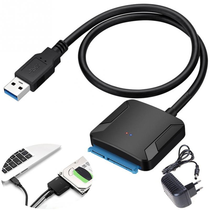 Adapter USB 3.0 SATA do dysków HDD SSD 2,5" + zasilacz 12V - Inna marka ...