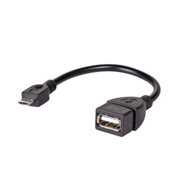Adapter USB-A - microUSB-B AKYGA AK-AD-09, 0.15 m - Akyga