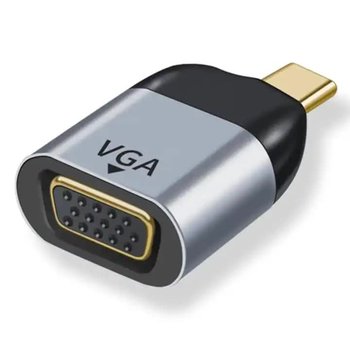 Adapter USB-C 3.1 do VGA D-Sub FullHD 1080p 60Hz typ C konwerter przejściówka - Tradebit
