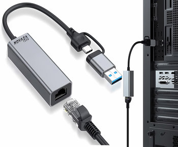 Adapter USB-C 3.1 Thunderbolt 3 Ethernet RJ45 - Novaza Tech
