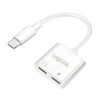 Adapter USB-C do 2x USB -C, PD 60W / audio Microconnect