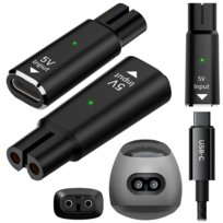 ADAPTER USB-C DO ŁADOWANIA MASZYNEK GOLAREK PHILIPS ONEBLADE 5V CZARNY Nelips