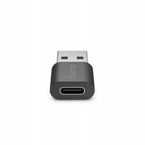 Adapter USB-C gniazdo USB-A wtyk USB 3.2 HAMA Czarny