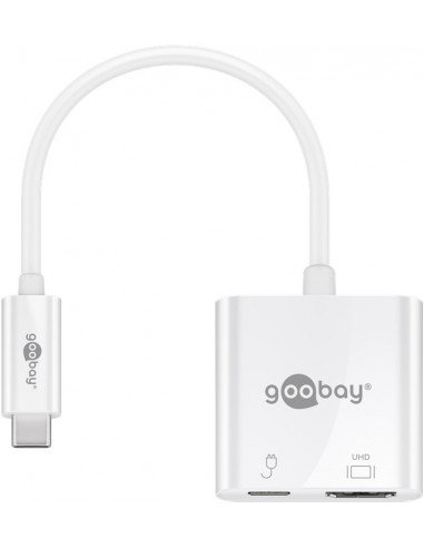 Фото - Інші електротовари Goobay Adapter USB-C™ HDMI 4k 60 Hz, PD, biały 
