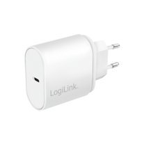Adapter USB-C LogiLink, 20 W Power Delivery, szybkie ładowanie, biały