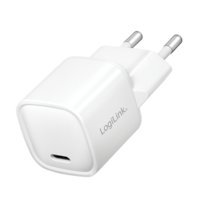 Adapter USB-C LogiLink PA0278 20 W Power Delivery, szybkie ładowanie, biały