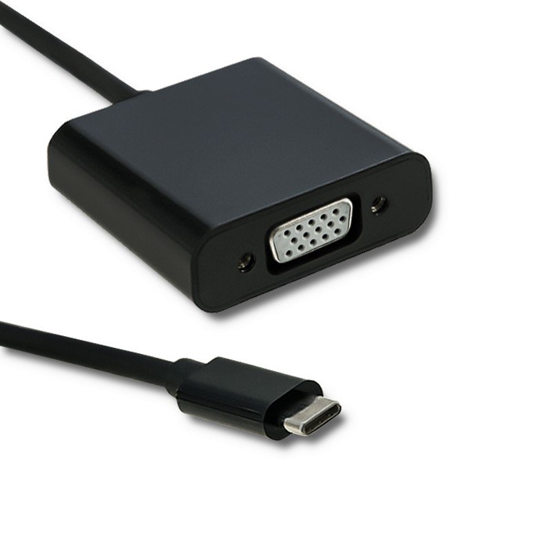 Фото - Кабель Qoltec Adapter USB-C M/VGA F , 0.23 m 