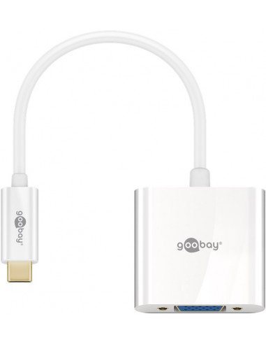 Фото - Інші електротовари Goobay Adapter USB-C™ VGA, biały - Wersja kolorystyczna Biały 