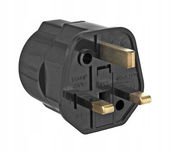 ADAPTER WTYCZEK GNIAZDKA PRZEJŚCIÓWKA POLSKA EU - ANGLIA UK Bezpiecznik - M-Import