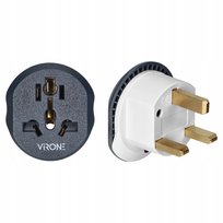Adapter Wtyczka Brytyjska Przejściówka Angielska Uniwersalne Gniazdo 230V ORNO