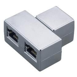 Adapter Y Rj45-2Xrj45 F/F 8P - Microconnect