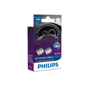 Adaptery canbus PHILIPS do żarówek sygnalizacyjnych 21W 12V (2 sztuki) - Philips