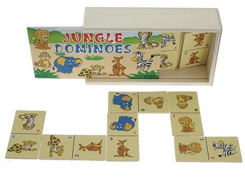 Adar, Domino obrazkowe drewniane, Jungle, 543478 - Adar
