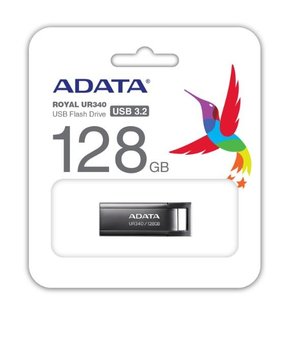 Adata, Pendrive UR340, 128GB, USB3.2 Gen1, czarny - Adata