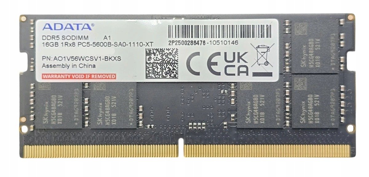 ADATA SODIMM 16GB DDR5 5600MHz Pamięć RAM do Laptopa