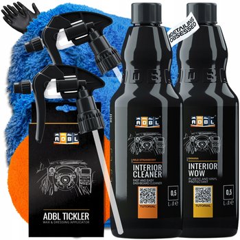Adbl Interior Cleaner + Adbl Interior Wow + Aplikator Do Dressingu, Wosku - ADBL