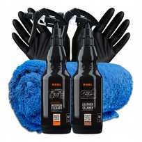 ADBL ZESTAW DO CZYSZCZENIA TAPICERKI SKÓRZANEJ I PLASTIKÓW W AUCIE 2x500ML