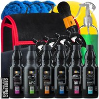 ADBL ZESTAW KOSMETYKÓW XXL duży do czyszczenia samochodu na prezent z torbą