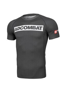 ADCC HILLTOP Short Sleeve Rash Guard Szary S - Pitbull West Coast