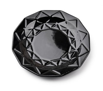 ADEL BLACK Talerz deserowy 19,5cm - Affek Design