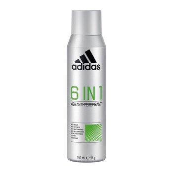 Adidas 6 W 1 Antyperspirant W Sprayu Dla Mężczyzn, 150 Ml - Coty