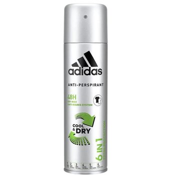 Adidas, 6in1 Cool & Dry, Antyperspirant spray, 200ml - Adidas