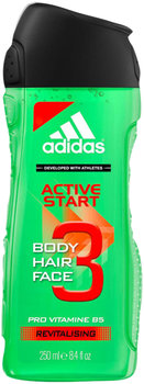 Adidas, Active Start 3, Żel pod prysznic, 250 ml - Adidas