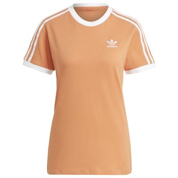 adidas Adicolor Classics 3-Stripes Tee GN2916, Kobieta, T-shirt kompresyjny, Pomarańczowy - Adidas