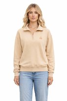 ADIDAS BLUZA DAMSKA BEŻOWA BAWEŁNIANA Z LAMPASAMI L 1I1D Adidas