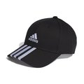 Adidas, Czapka z daszkiem, 3-Stripes Cotton Twill, czarna, IB3242, rozmiar 58 - Adidas