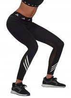 ADIDAS CZARNE LEGGINSY SPORTOWE Z SIATECZKĄ I TRZEMA PASKAMI XL 22DA Adidas