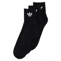 Adidas Czarne Męskie Skarpetki za kostkę Sportowe do spodenek 40-42 r.M