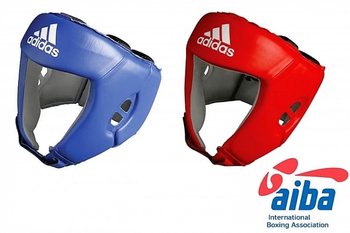 Adidas, Kask bokserski, Aiba czerwony, rozmiar L - Adidas