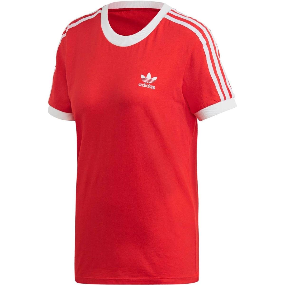Adidas, Koszulka damska, 3 STR TEE LUSR FM3318, czerwony, rozmiar 34