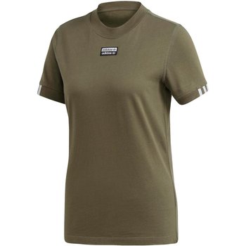 Adidas, Koszulka damska, TEE LEGGRN FM4882, khaki, rozmiar 34 - Adidas