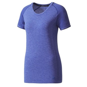 Adidas, Koszulka do biegania damska, PRIMEKNIT WOOL TEE / BP6856, niebieski, rozmiar XS - Adidas