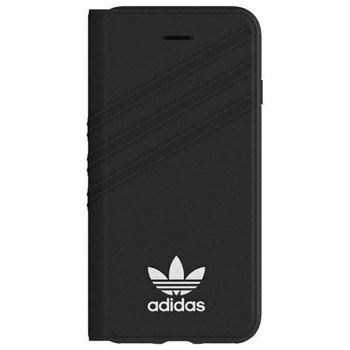 Adidas OR Booklet Case Suede etui obudowa do iPhone 6 / 6S/ 7 / 8 / SE czarny/black 28597 - Adidas