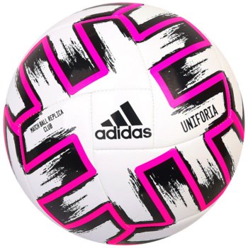 Adidas, Piłka nożna, Uniforia Euro 2020 Club FR8067, biało-różowy, rozmiar 4 - Adidas