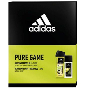 Adidas, Pure Game, Zestaw kosmetyków do pielęgnacji, 2 szt. - Adidas