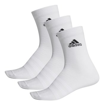 Adidas, Skarpety sportowe, 3-pack, Light Crew 3PP DZ9393, biały, rozmiar 37/39 - Adidas