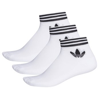 Adidas, Skarpety sportowe, Originals Trefoil Ankle Socks 3P EE1152, biały, rozmiar 35/38 - Adidas