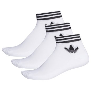 Adidas, Skarpety sportowe, Originals Trefoil Ankle Socks 3P EE1152, biały, rozmiar 39/42 - Adidas