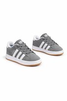 ADIDAS SZARE SPORTOWE BUTY ZAMSZOWE Z BIAŁYMI PASKAMI 20 1I4A Adidas